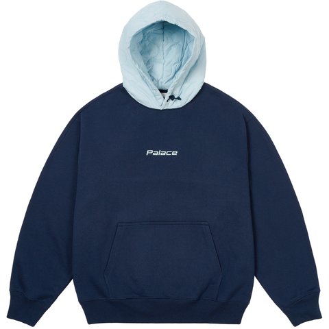 Palace BAFFLED FONT HOOD NAVY - $178.00