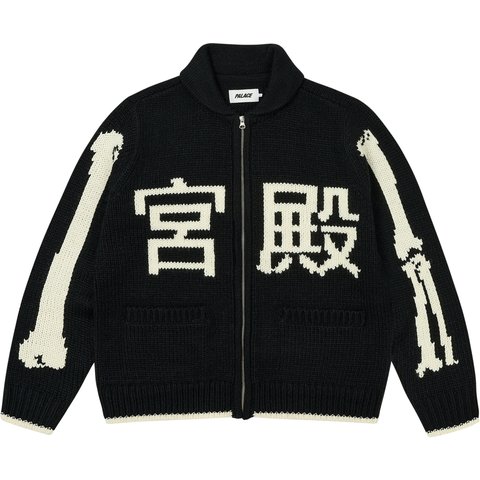 Palace BONES COWICHAN KNIT BLACK