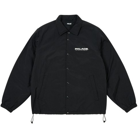 Palace FLEECE LINED COACH JACKET BLACK - $198.00