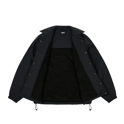 Palace FLEECE LINED COACH JACKET BLACK - Colorway