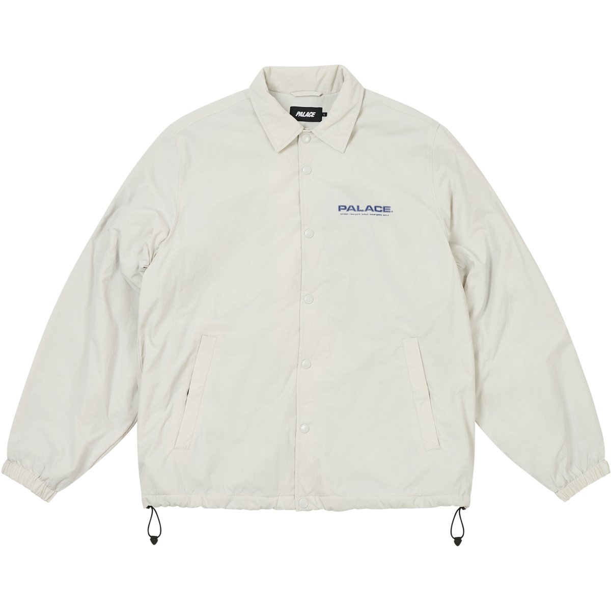 FLEECE LINED COACH JACKET CONCRETE GREY