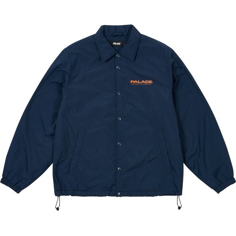 Palace FLEECE LINED COACH JACKET NAVY - $198.00