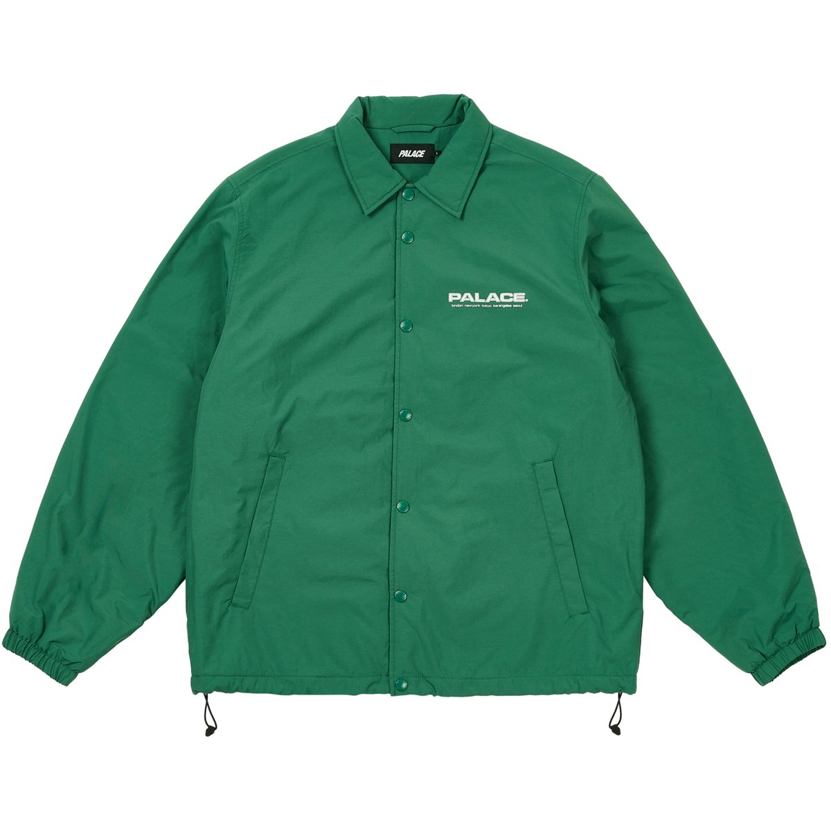 FLEECE LINED COACH JACKET RACEY GREEN