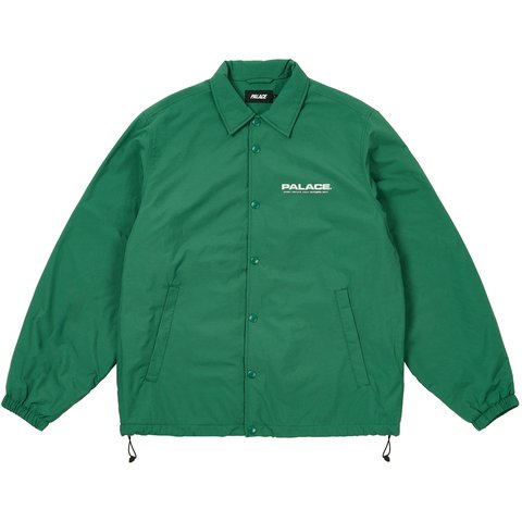 Palace FLEECE LINED COACH JACKET RACEY GREEN - $198.00