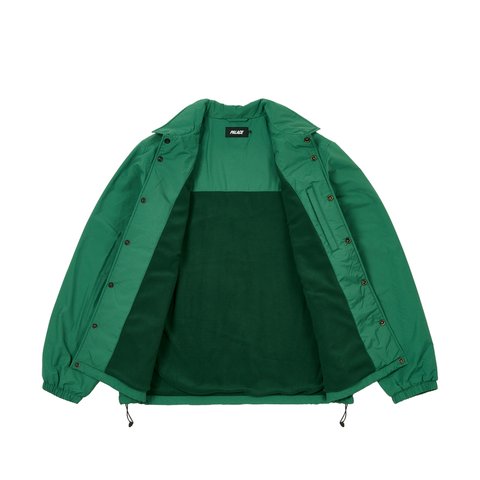 Palace FLEECE LINED COACH JACKET RACEY GREEN - Colorway