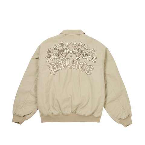 Palace FLORAL CANVAS BOMBER JACKET STONEY GREY - Colorway