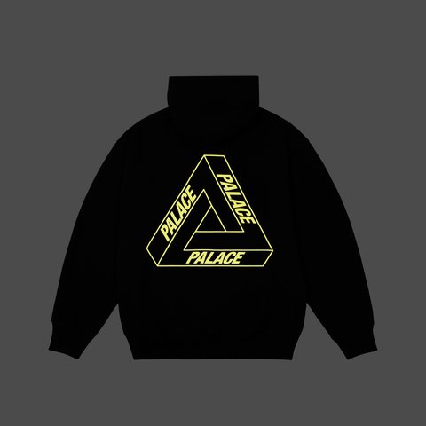 Palace GLOW TRI-FERG HOOD BLACK - Colorway