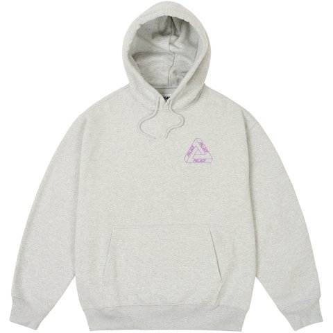 Palace GLOW TRI-FERG HOOD GREY MARL