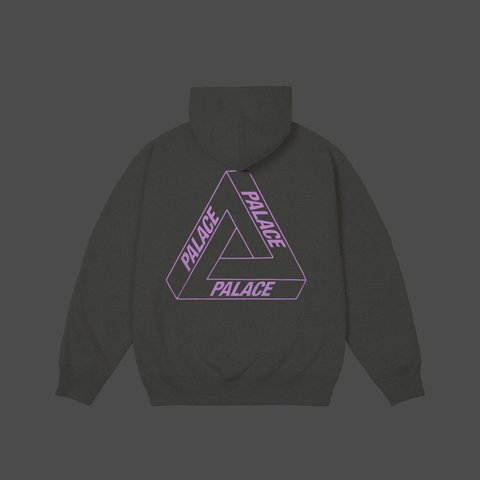 Palace GLOW TRI-FERG HOOD GREY MARL - Colorway