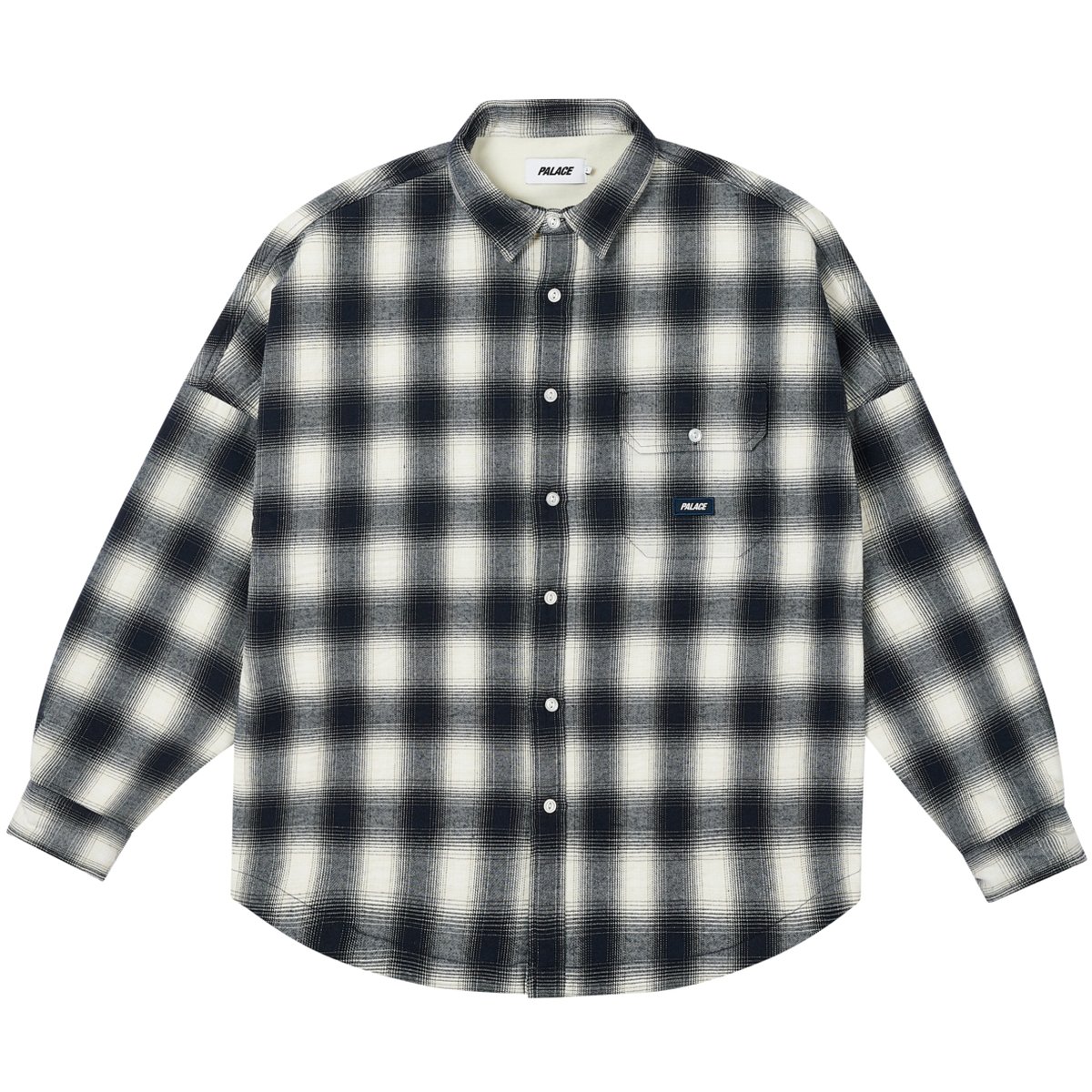 OMBRE FLANNEL SHIRT NAVY