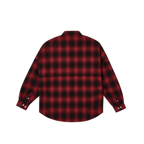 Palace OMBRE FLANNEL SHIRT RED - Colorway
