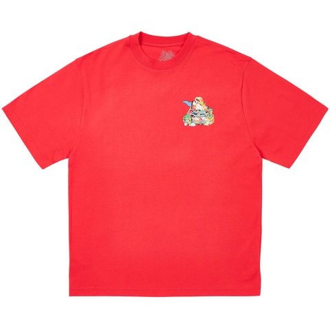Palace P SEA T-SHIRT TOMATO RED - $48.00