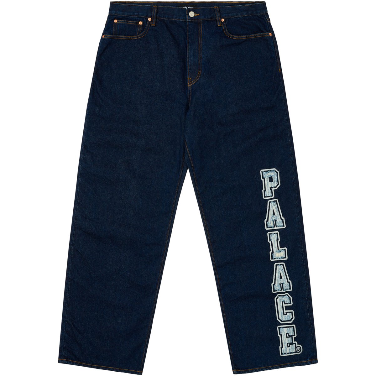 P90 COLLEGE STRESS BAGGY JEAN INDIGO WASH