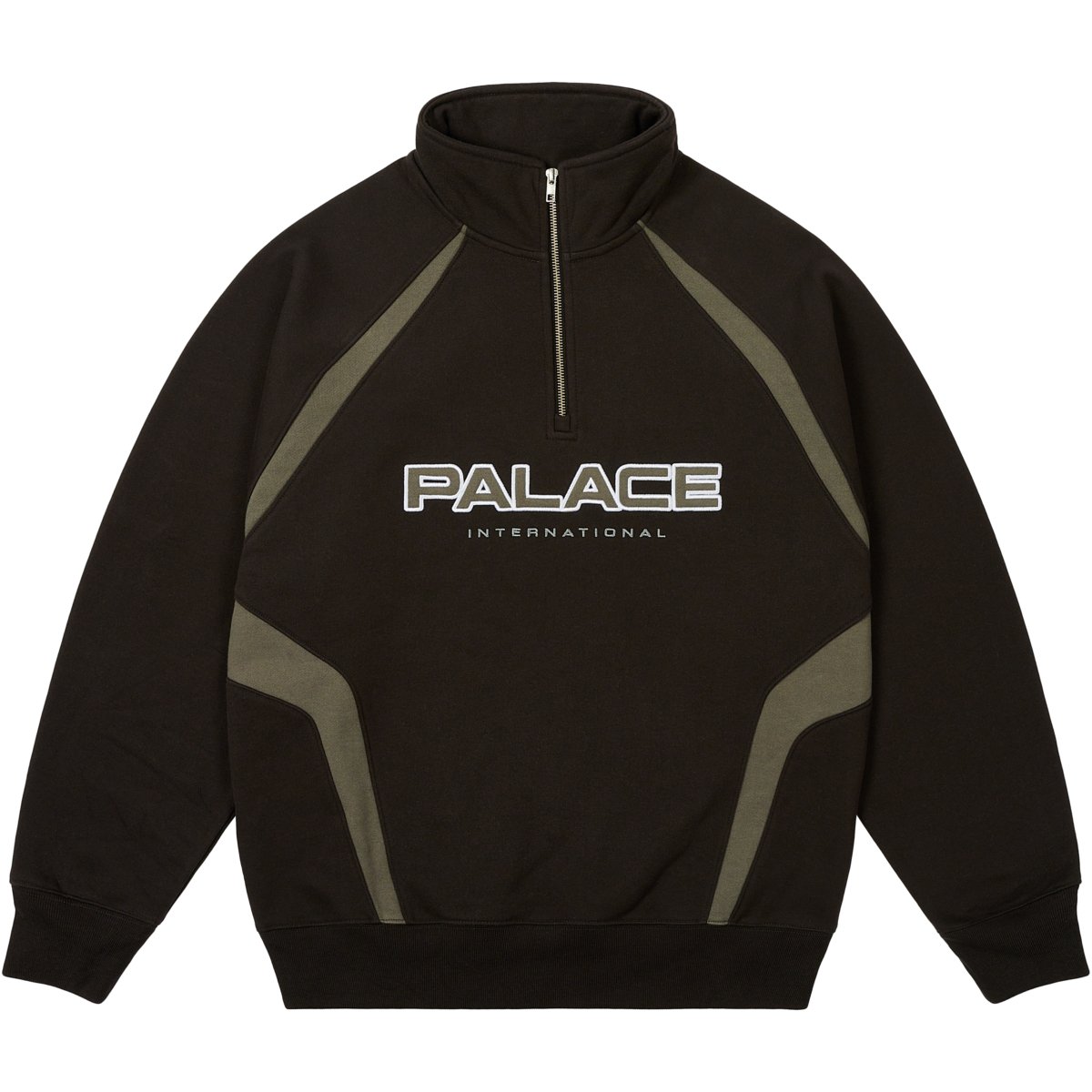 PALACE INTERNATIONAL 1/4 ZIP BLACK