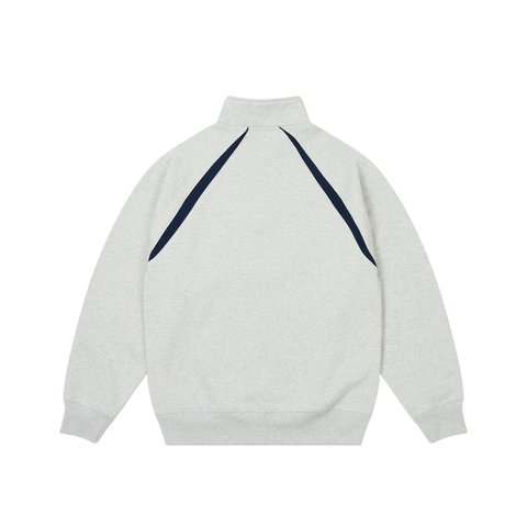 Palace PALACE INTERNATIONAL 1/4 ZIP GREY MARL - Colorway