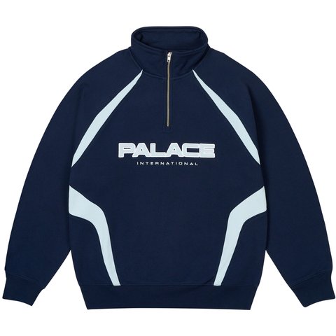PALACE INTERNATIONAL 1/4 ZIP NAVY