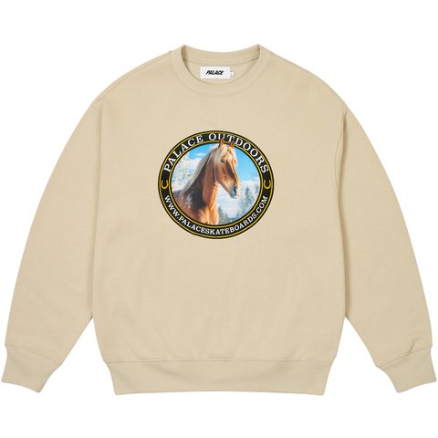 PALACE OUTDOORS CREW STONEY GREY