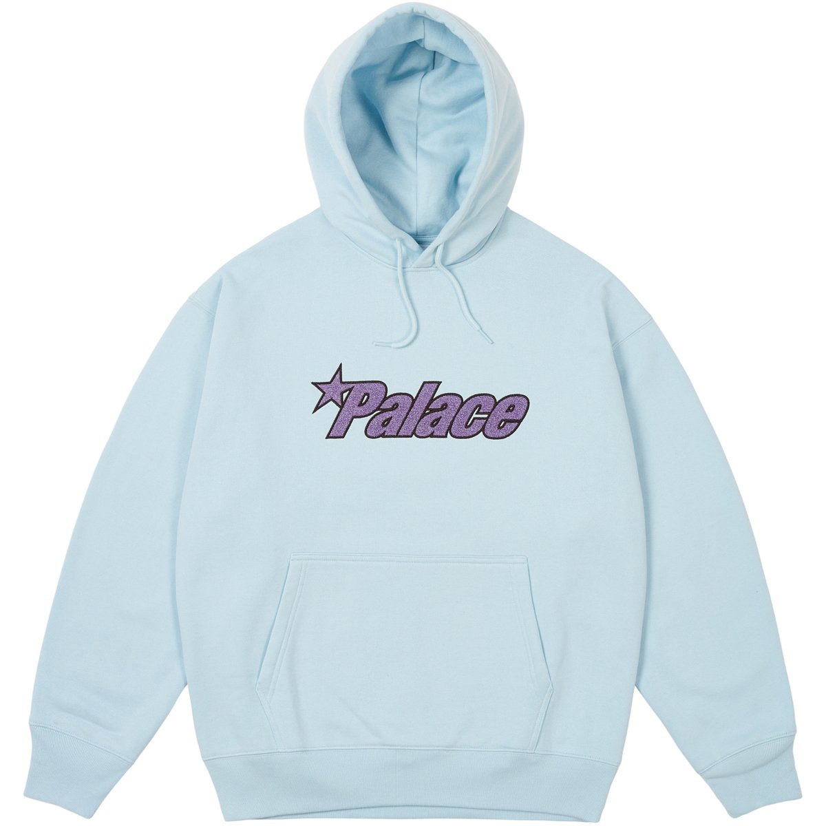 PALACE STAR HOOD FAINT BLUE