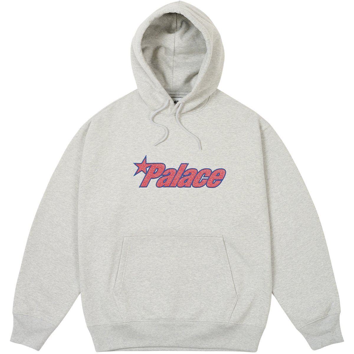 PALACE STAR HOOD GREY MARL