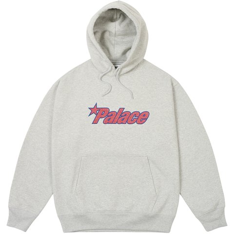 Palace PALACE STAR HOOD GREY MARL - $168.00