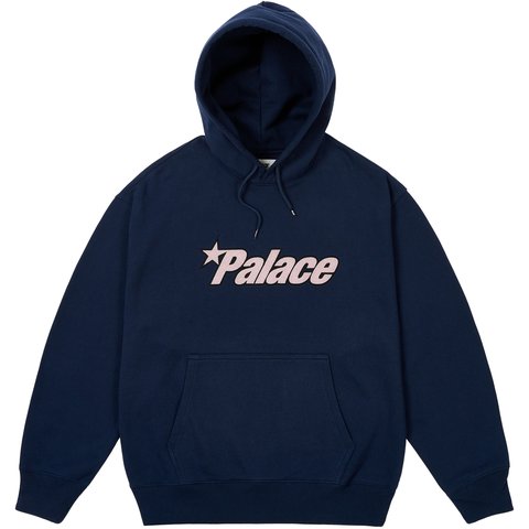 Palace PALACE STAR HOOD NAVY - $168.00