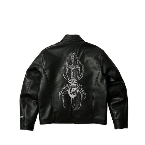 Palace PALACE TGF LEATHER JACKET BLACK - Colorway