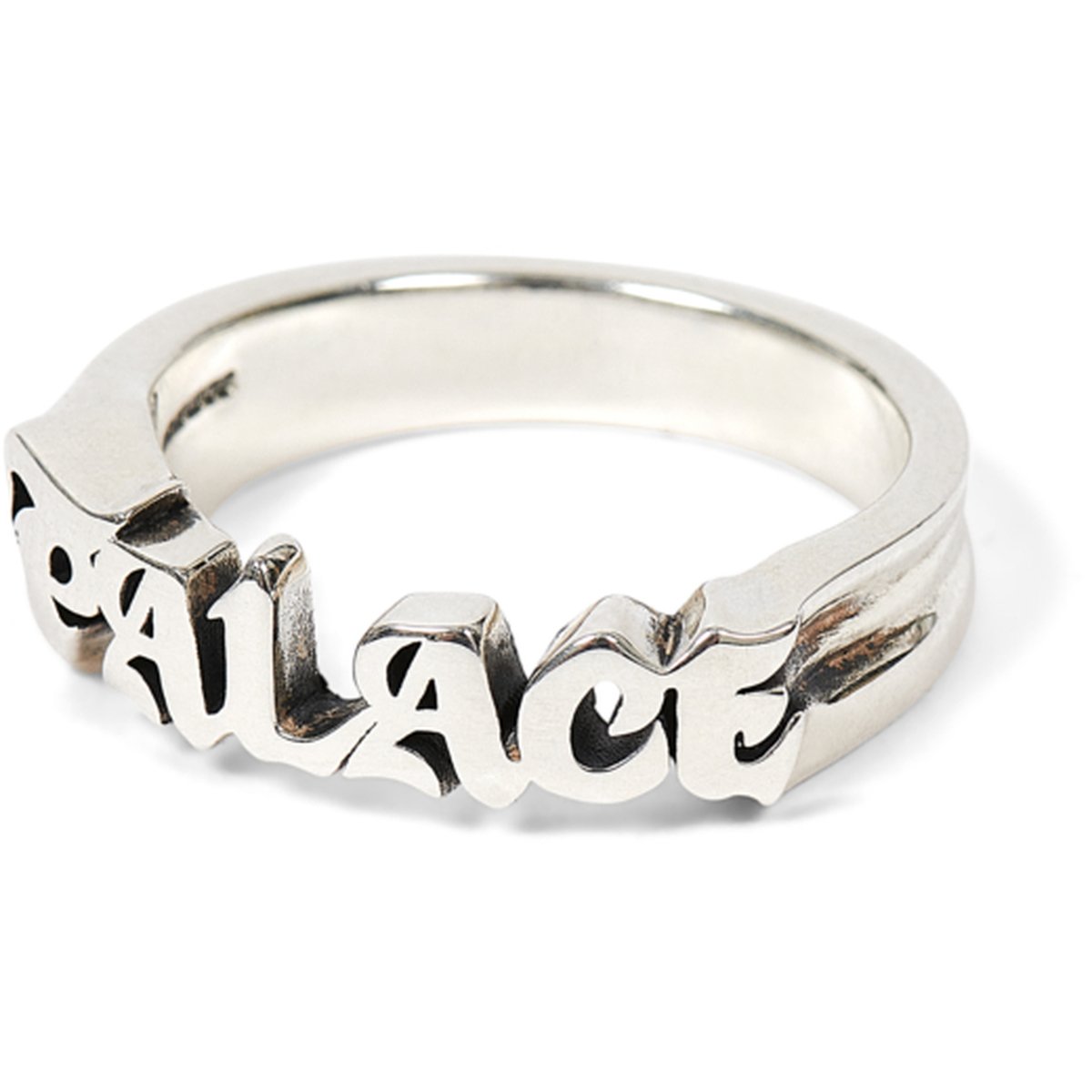 PALACE TGF OLD FONT RING SILVER