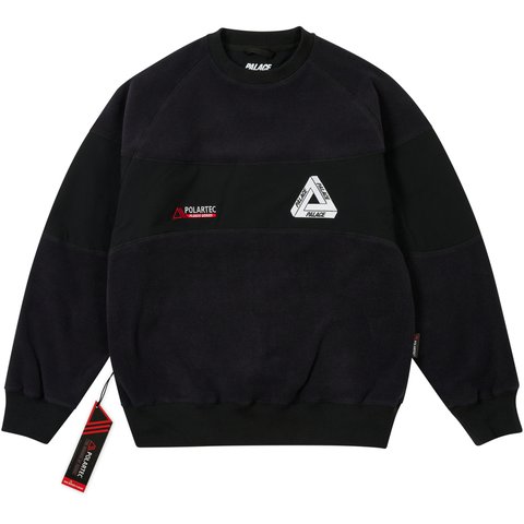 Palace POLARTEC 200 CREW BLACK - $158.00