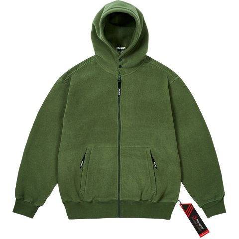 Palace POLARTEC LAZER ZIP HOOD THE DEEP GREEN - $198.00