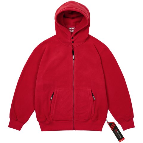 Palace POLARTEC LAZER ZIP HOOD TOMATO RED - $198.00