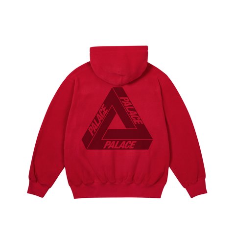 Palace POLARTEC LAZER ZIP HOOD TOMATO RED - Colorway