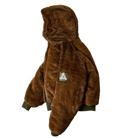 Palace REVERSIBLE YETI PARKA OLIVE - Colorway