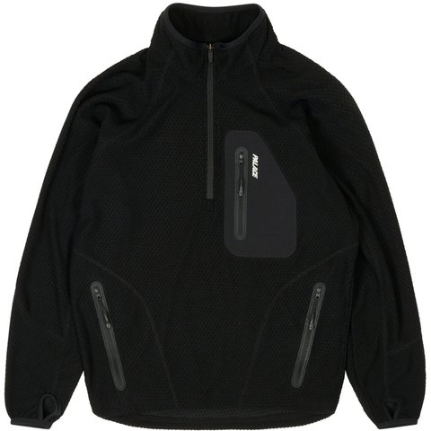 Palace RUN IT 1/2 ZIP THERMAL TRACK JACKET BLACK - $178.00