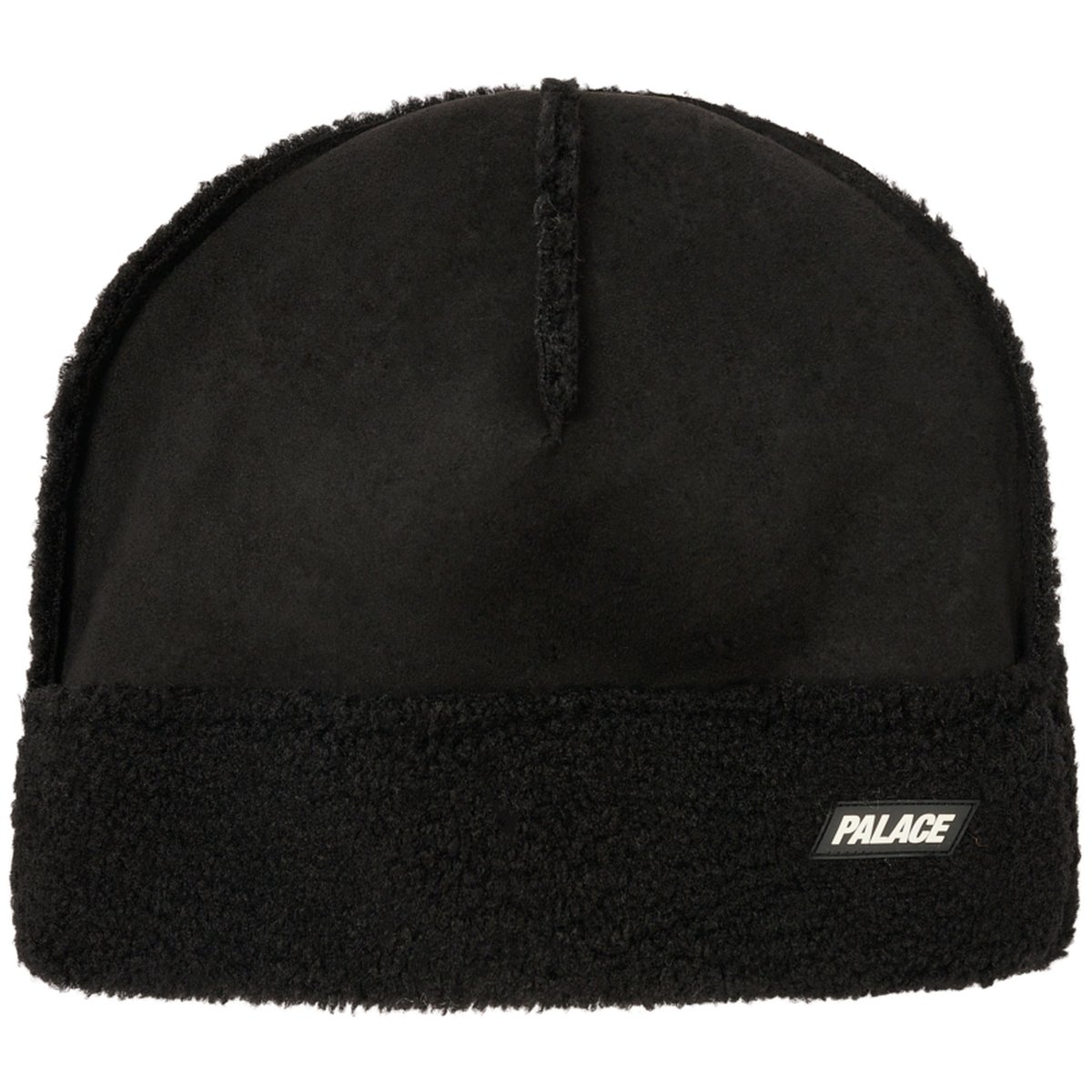 SHEARLING BEANIE BLACK
