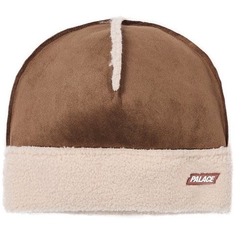 Palace SHEARLING BEANIE CAKED BROWN - $52.00