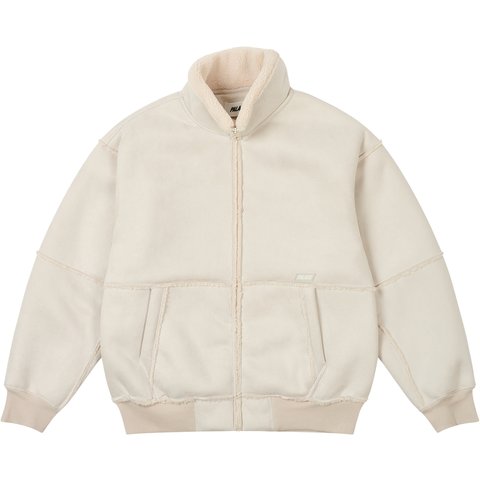 Palace SHERPA FAUX SUEDE FUNNEL SOFT WHITE