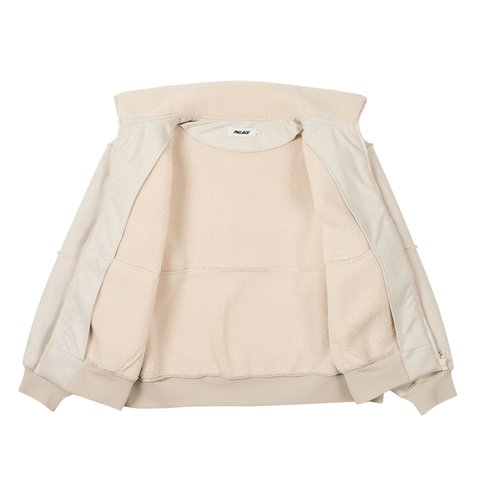 Palace SHERPA FAUX SUEDE FUNNEL SOFT WHITE - Colorway