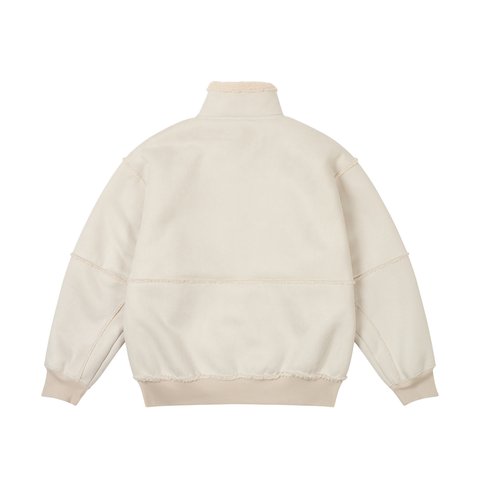 Palace SHERPA FAUX SUEDE FUNNEL SOFT WHITE - Colorway