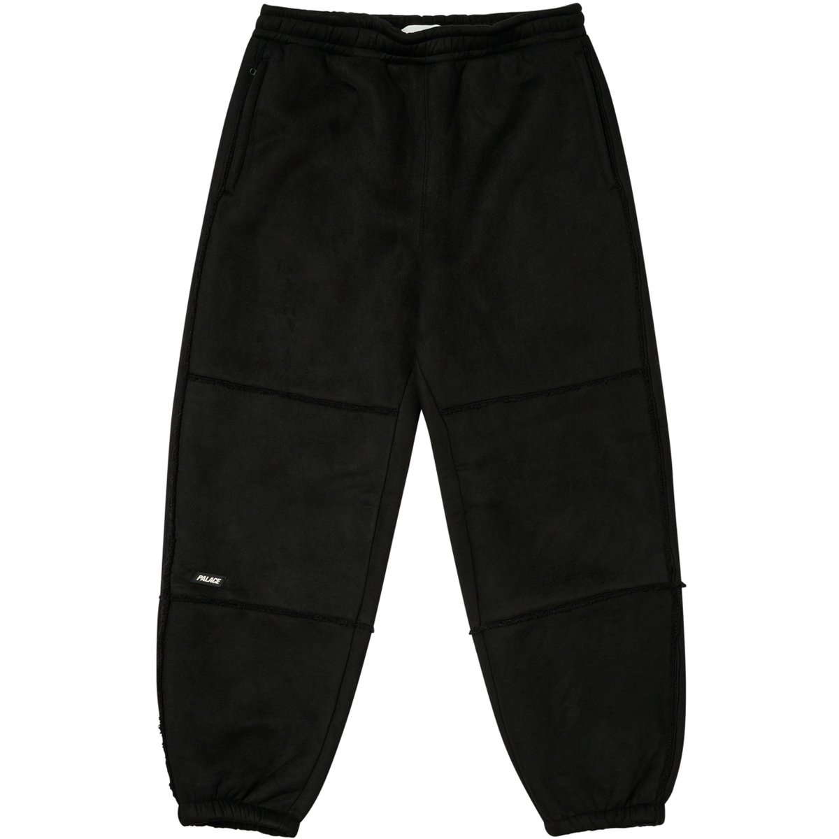 SHERPA FAUX SUEDE JOGGER BLACK