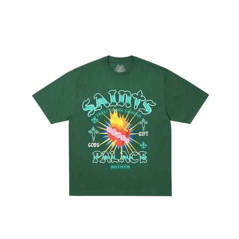 Palace GODS GIFT T-SHIRT RACEY GREEN - Colorway