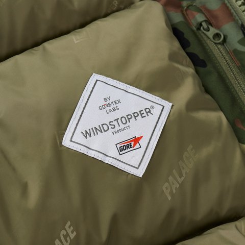 Palace GORE-TEX WINDSTOPPER DOWN PARKA FLECKTARN CAMO - Colorway
