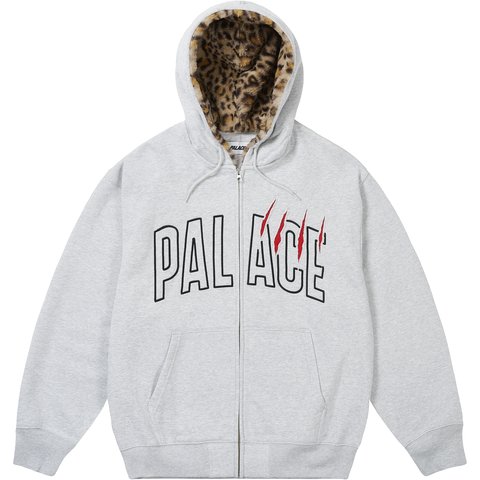 Palace CLAW ZIP HOOD GREY MARL - $198.00