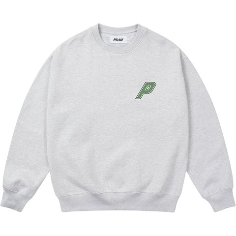 Palace COLLEGIATE P3 CREW GREY MARL