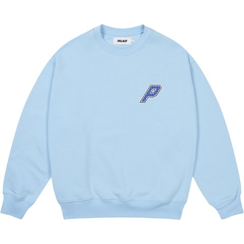Palace COLLEGIATE P3 CREW SKYLINE BLUE