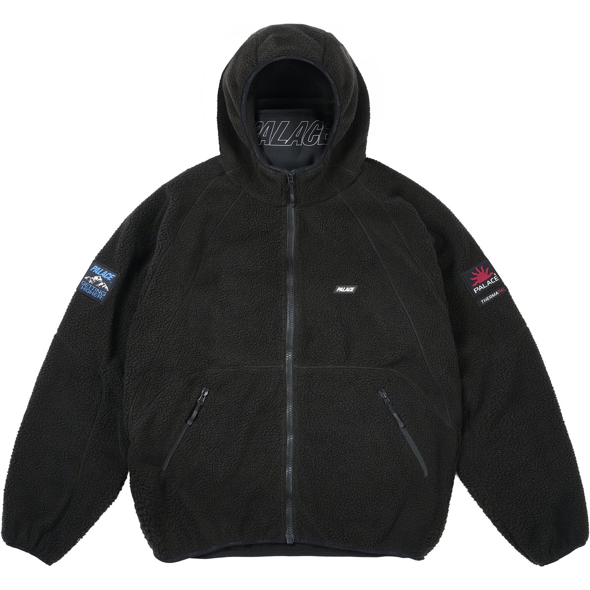 Palace GETTING HIGHER THERMA FLEECE JACKET BLACK (Holiday 2025) - $268.00