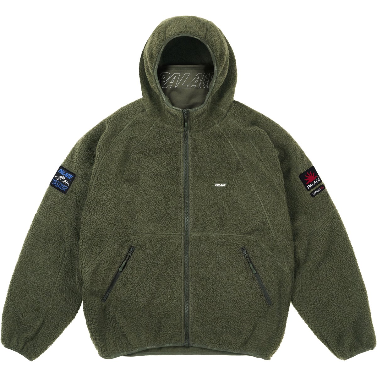 Palace GETTING HIGHER THERMA FLEECE JACKET DEEP GREEN (Holiday 2025) - $268.00