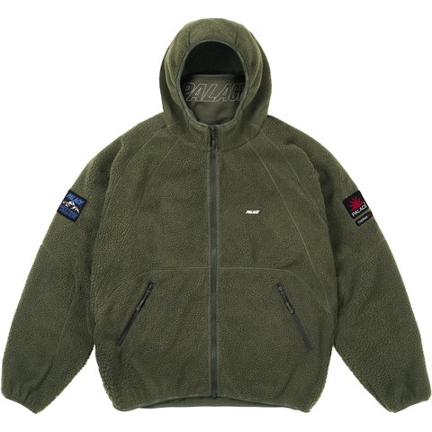 Palace GETTING HIGHER THERMA FLEECE JACKET DEEP GREEN - $268.00