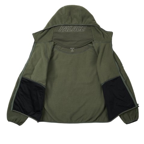 Palace GETTING HIGHER THERMA FLEECE JACKET DEEP GREEN - Colorway