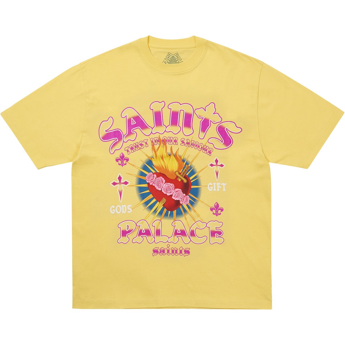 Palace GODS GIFT T-SHIRT BLESSED YELLOW (Holiday 2025) - $48.00