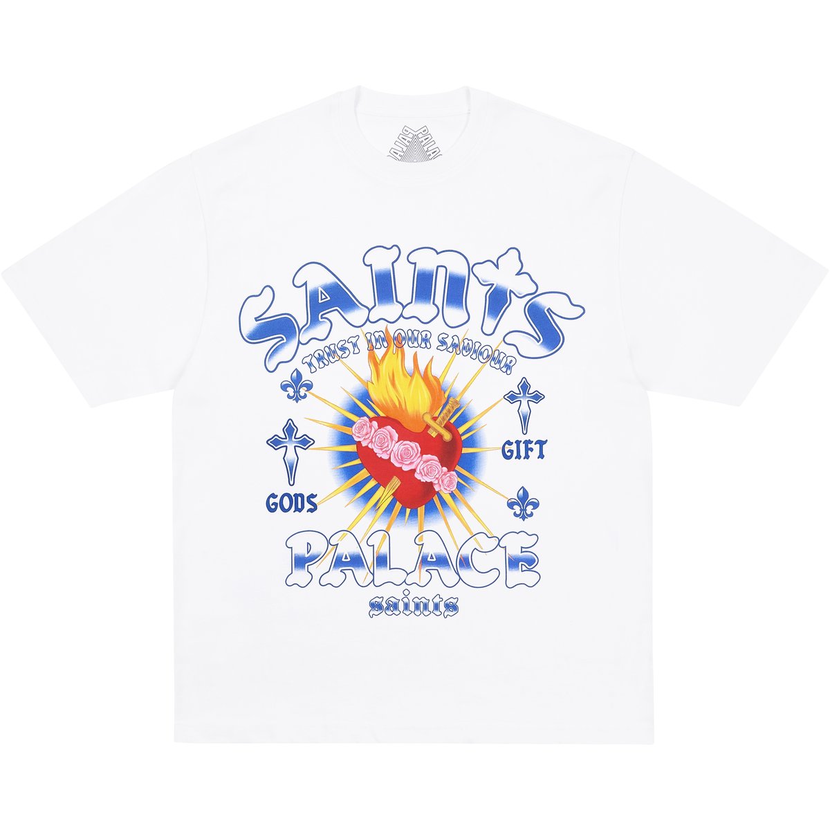 Palace GODS GIFT T-SHIRT WHITE (Holiday 2025) - $48.00